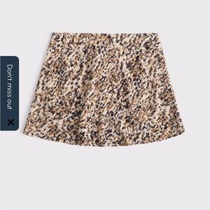 A&F leopard mini skirt
